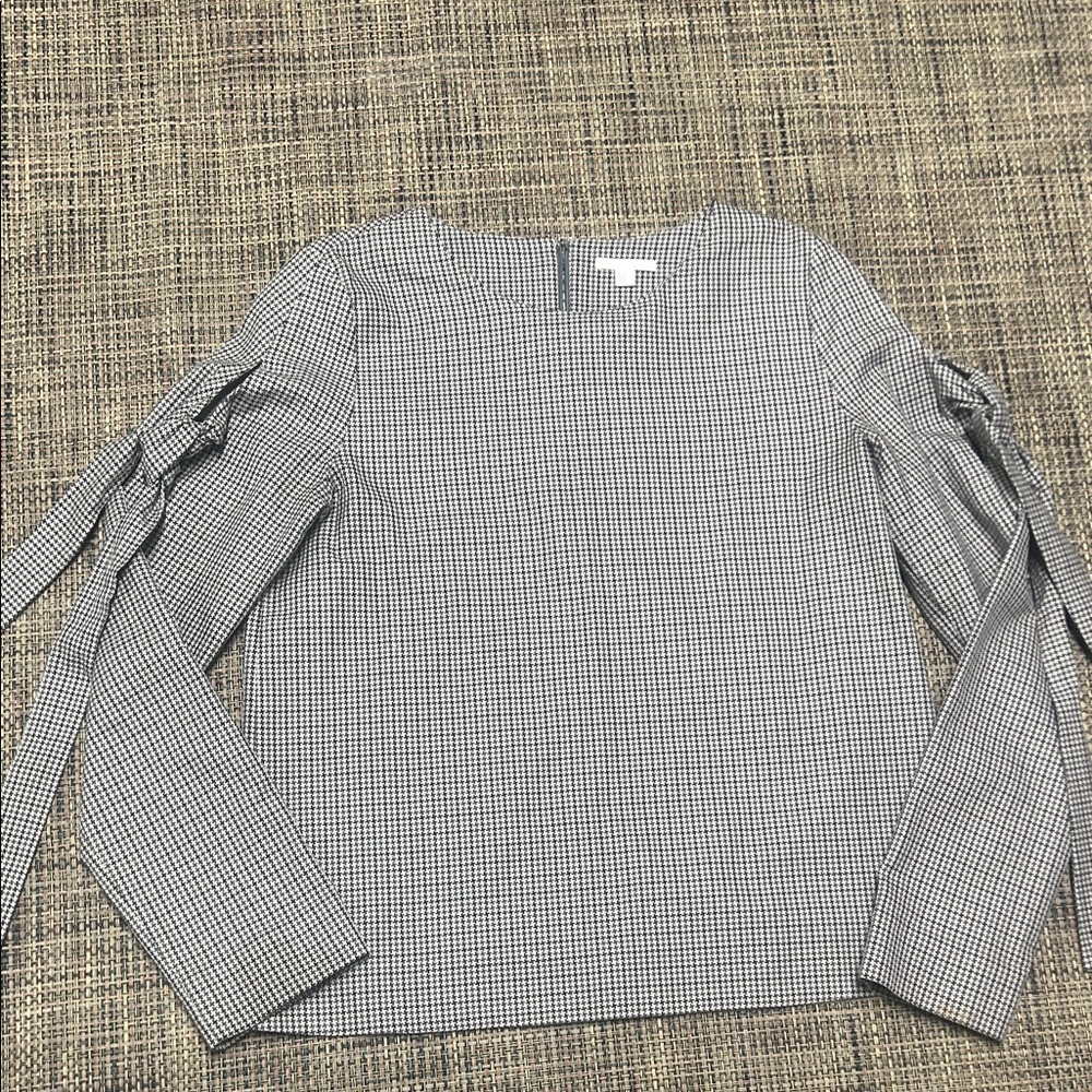 COS Black and White Patterned Blouse